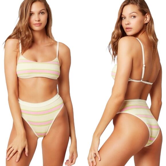 NWT! L*Space Gemma Bikini Top in BubbleGum Pink - Size Large - Picture 5 of 10